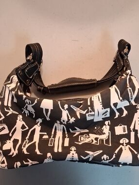 Sydney Love Black & White Travel Satchel